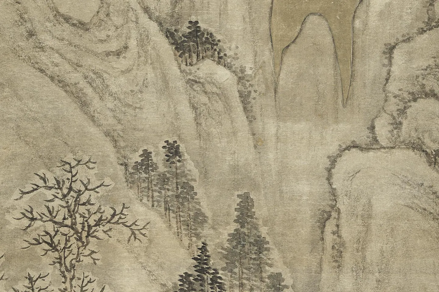 唐岱《雪景人物即事御题》局部 (4)