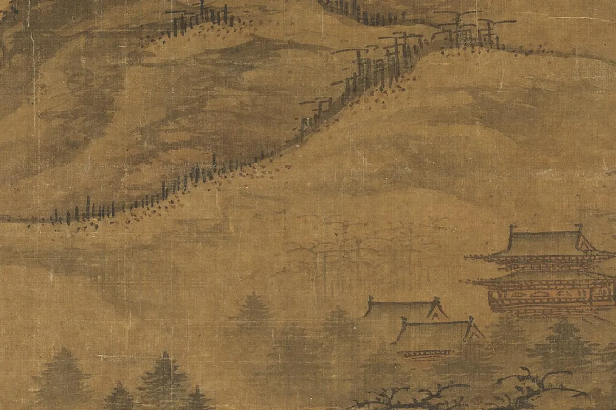 郭熙《秋山行旅图》局部 (8)