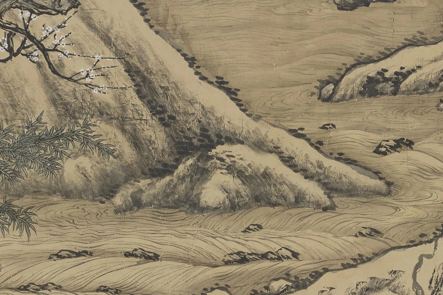 唐岱孙祜《合仿李唐寒谷先春图》局部 (5)