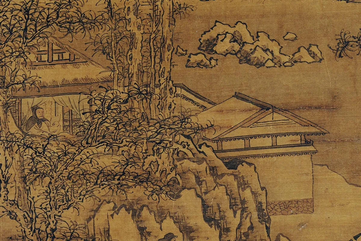 郭熙雪山行旅图局部 (3)