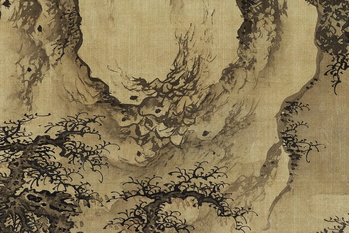 传郭熙画雪景图局部 (4)