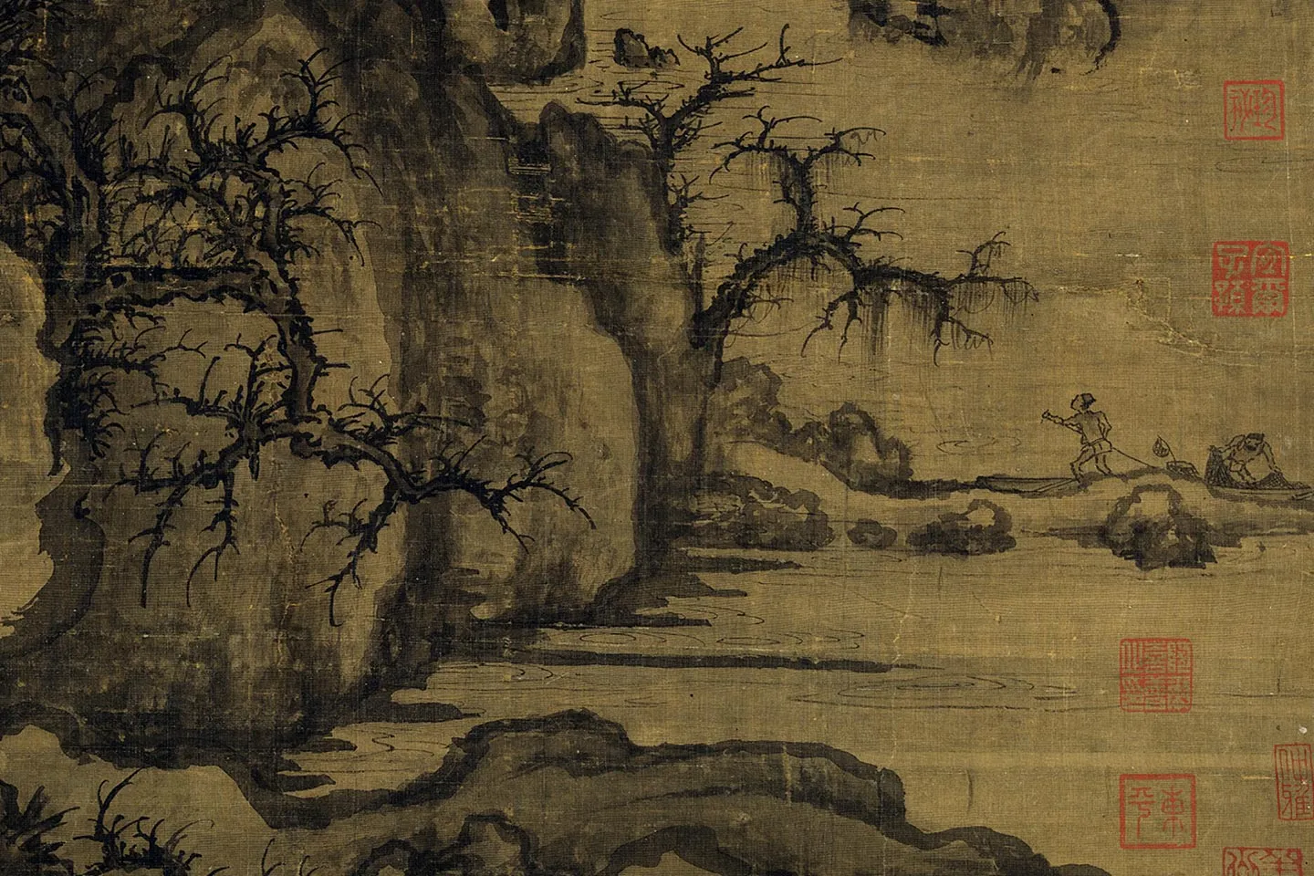 郭熙《早春图》高清大图局部 (4)