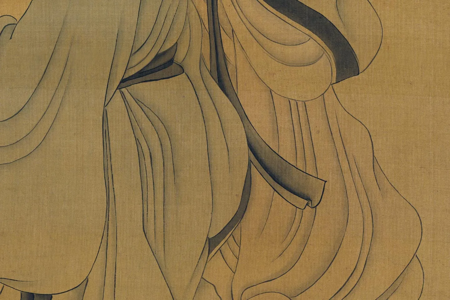 陈洪绶佛道人物画《三星图》局部 (4)