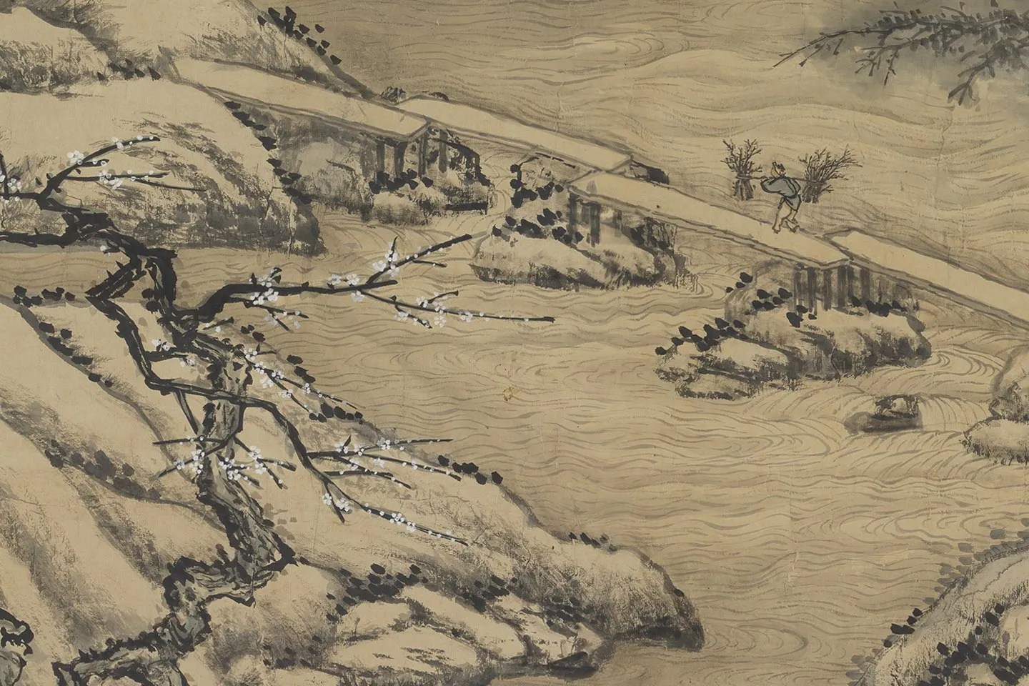 唐岱孙祜《合仿李唐寒谷先春图》局部 (7)