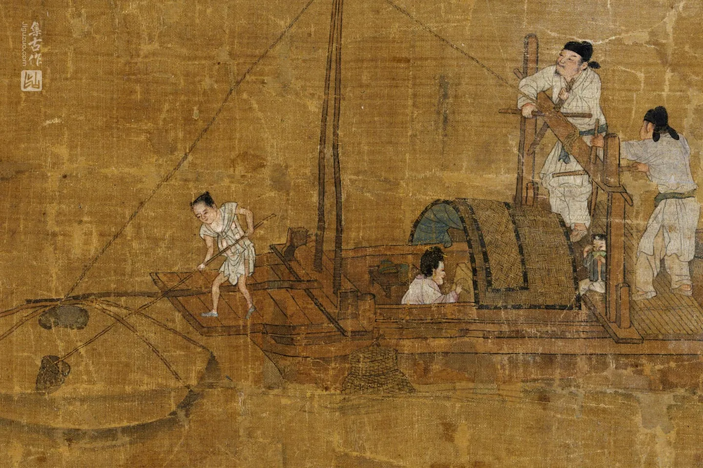 刘松年《捕鱼图》局部 (1)