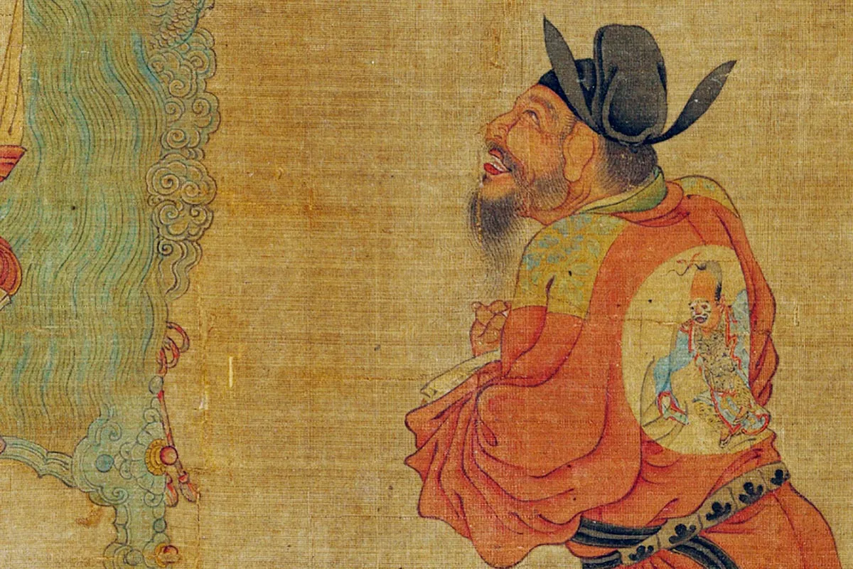 周文矩人物画《明皇会棋图》局部 (6)