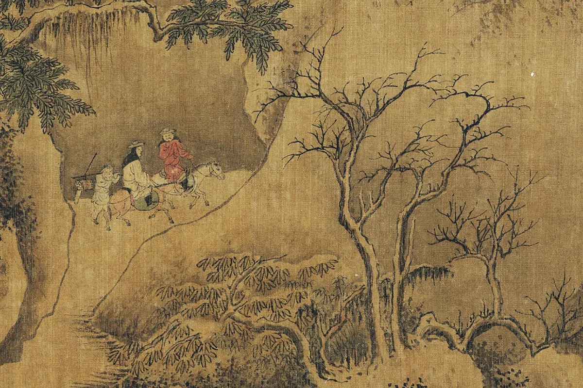 郭熙山水画《峨眉雪霁图》局部 (5)