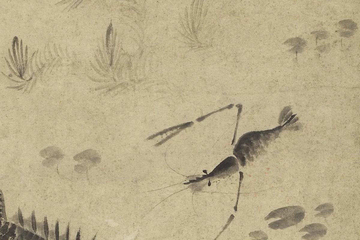 刘寀《春溪鱼藻图》局部 (2)