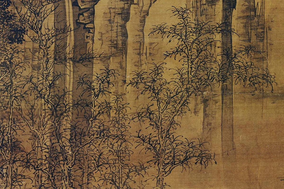 郭熙雪山行旅图局部 (9)