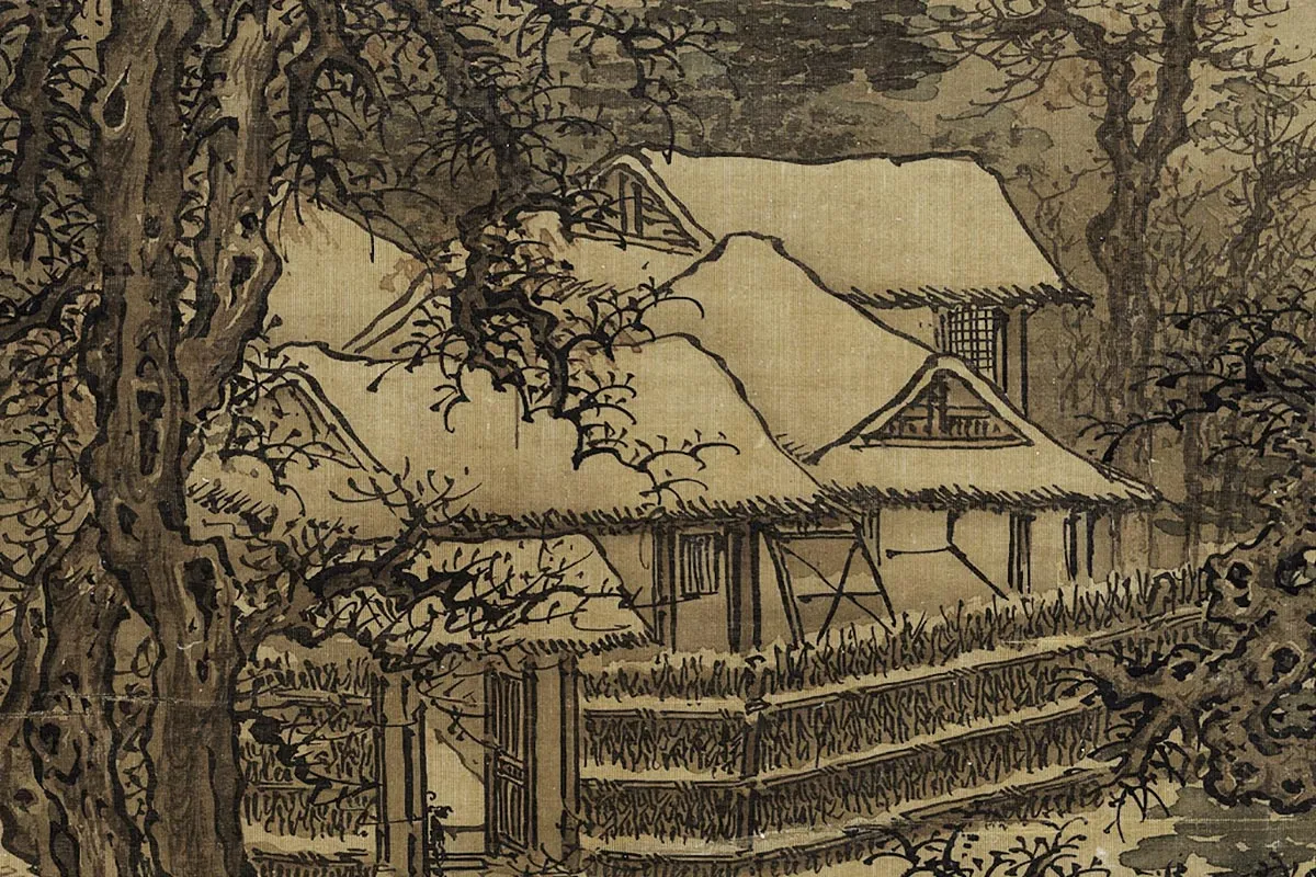 传郭熙画雪景图局部 (3)