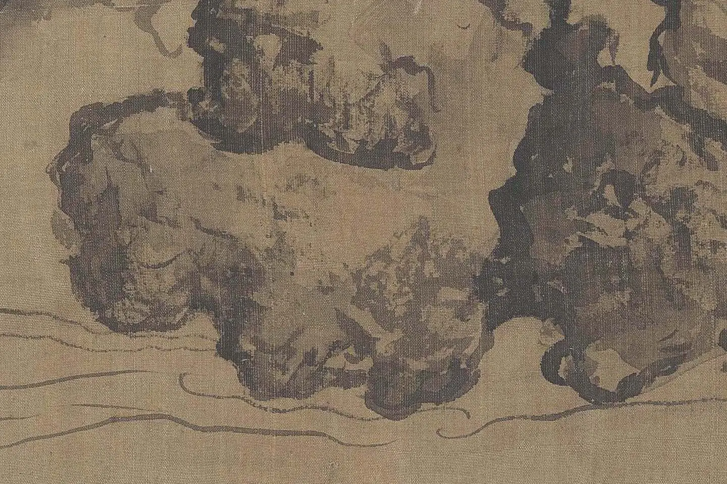 郭熙《窠石平远图》高清大图局部-(4)