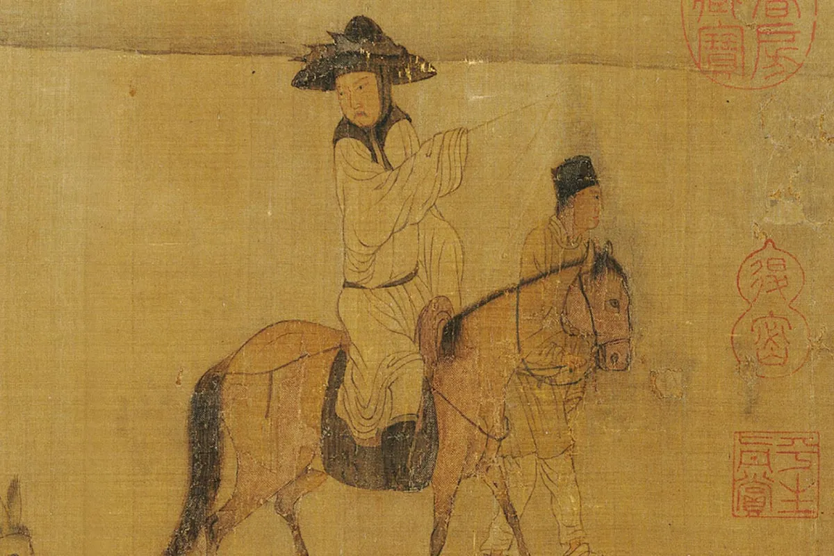 周文矩(款)《七贤过关图》局部 (2)