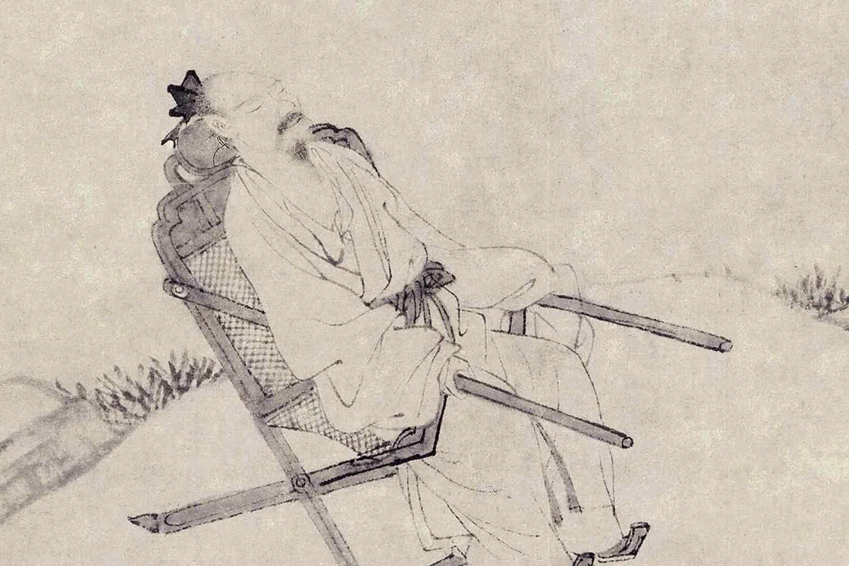 唐寅《桐阴清梦图》局部 (2)