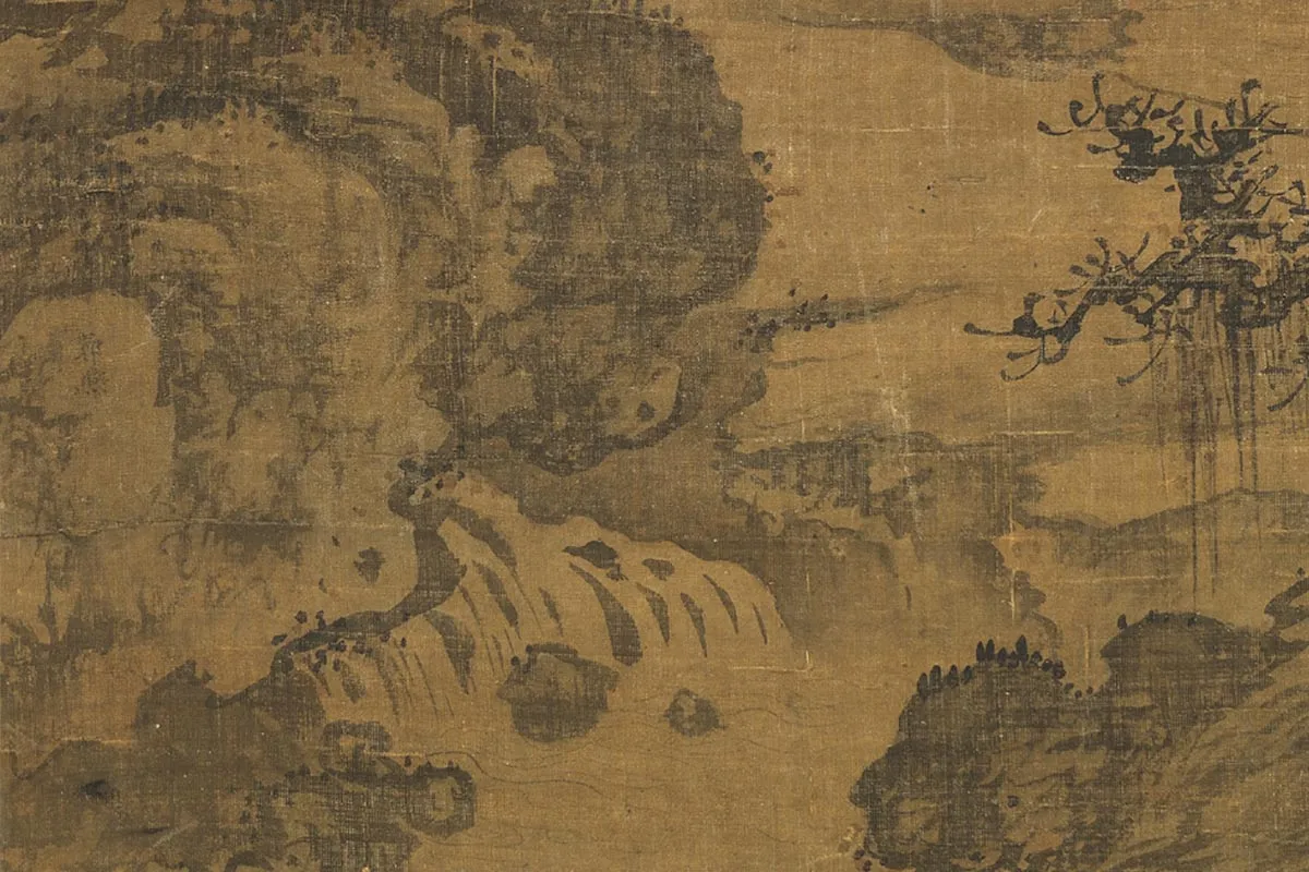 郭熙《秋山行旅图》局部 (1)