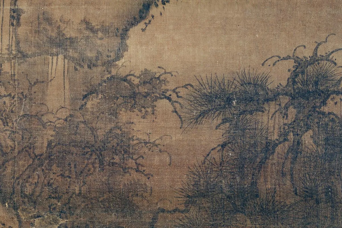 郭熙关山春雪图高清大图局部 (2)