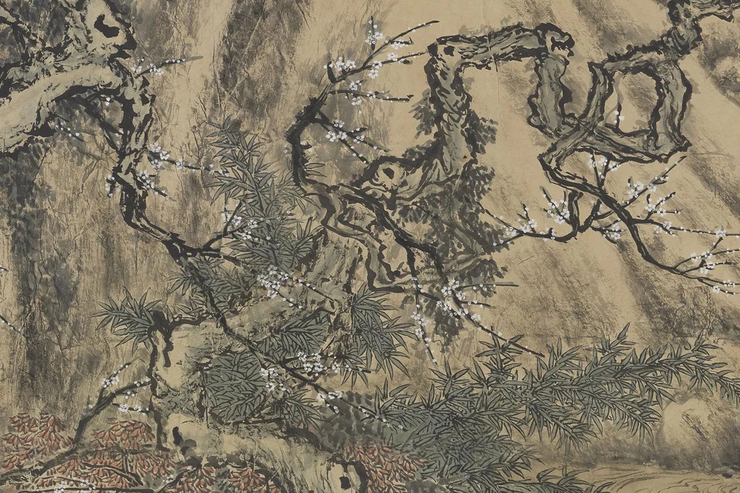 唐岱孙祜《合仿李唐寒谷先春图》局部 (6)