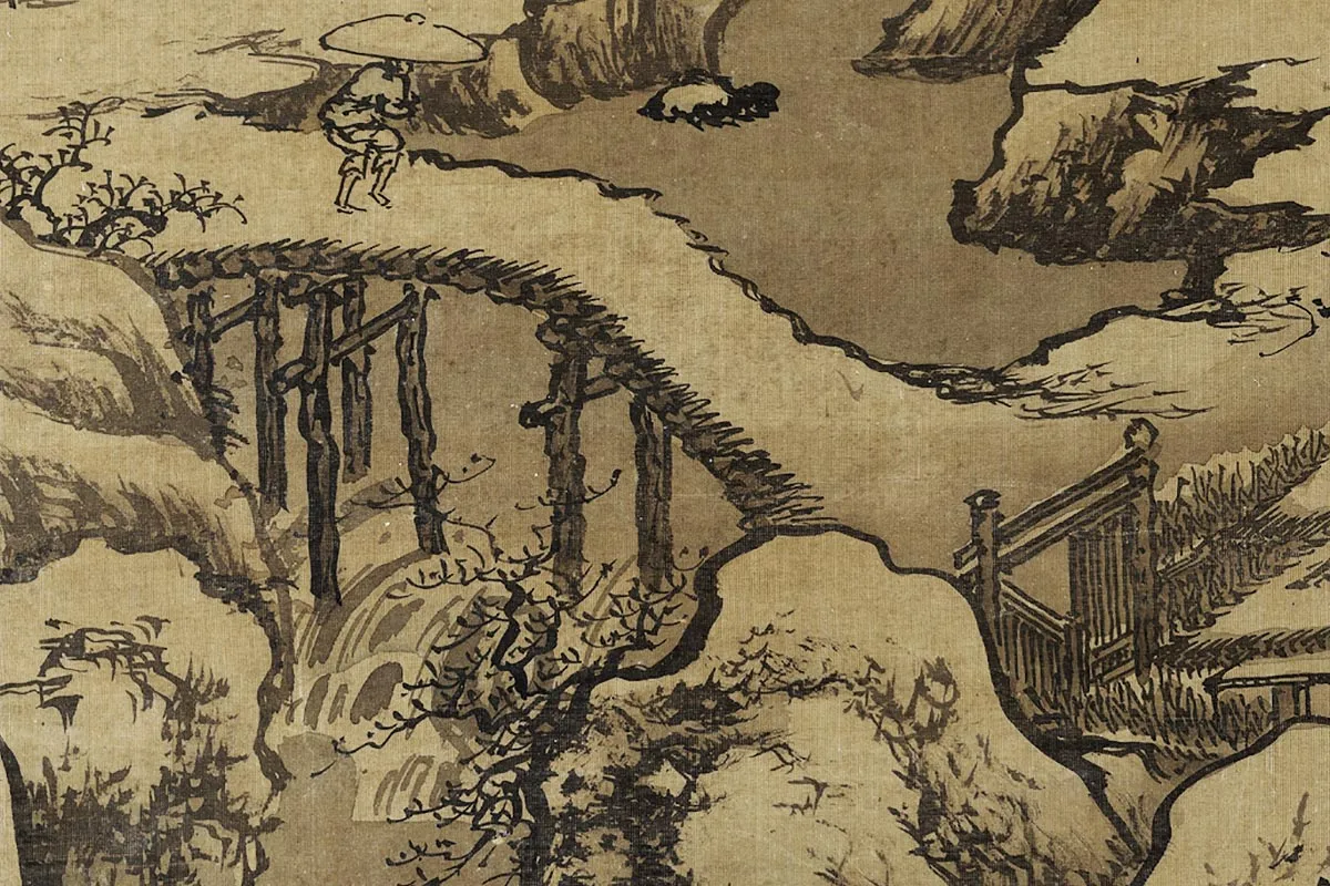 传郭熙画雪景图局部 (1)