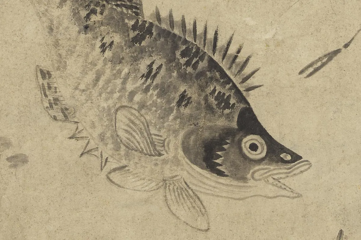 刘寀《春溪鱼藻图》局部 (1)