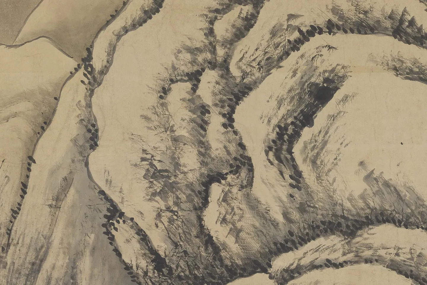 唐岱孙祜《合仿李唐寒谷先春图》局部 (9)