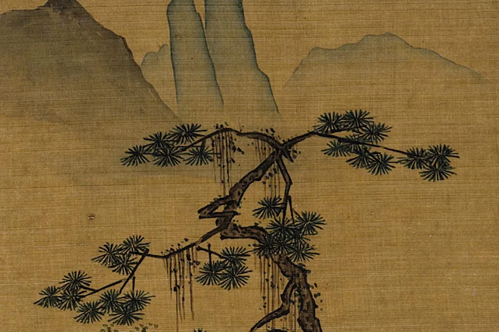 刘松年山水《溪桥杖策图》局部 (3)