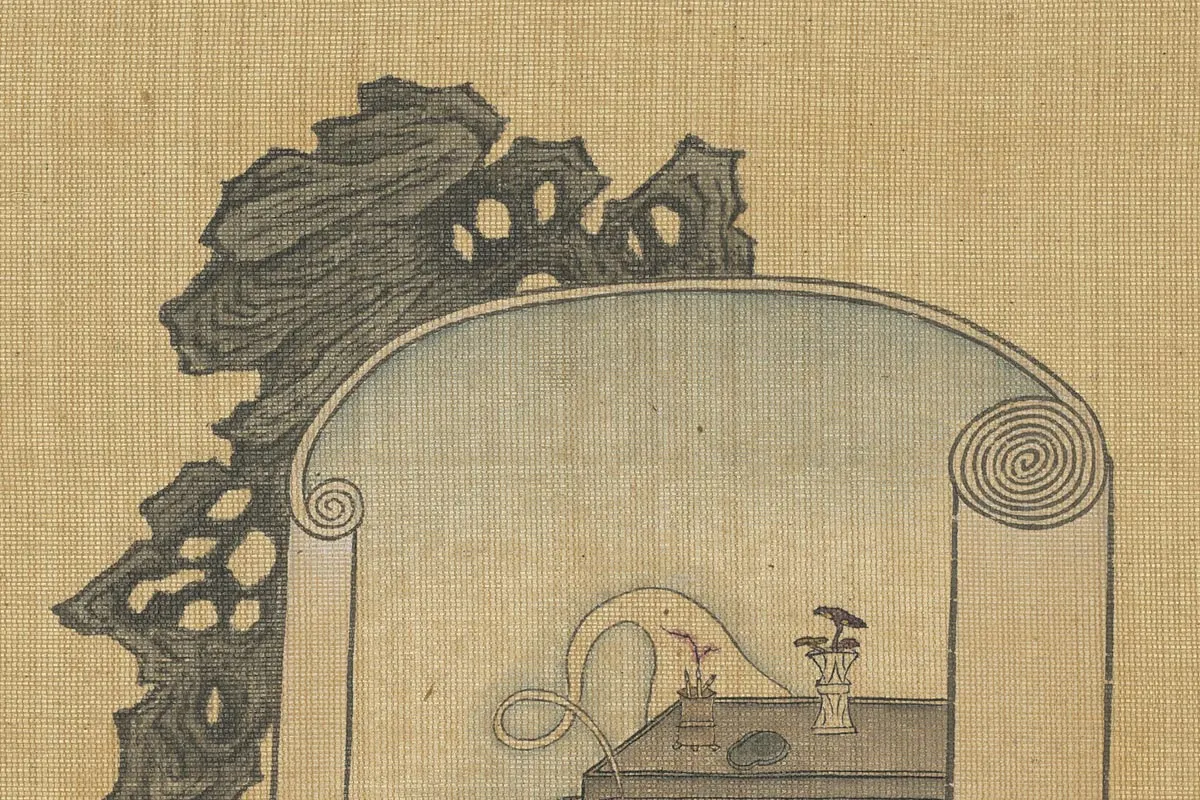 陈洪绶《梦笔生花图》局部 (1)