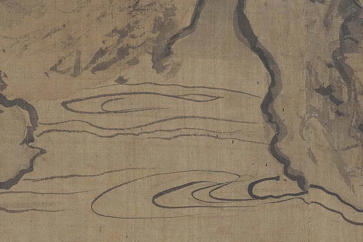 郭熙《窠石平远图》高清大图局部-(5)