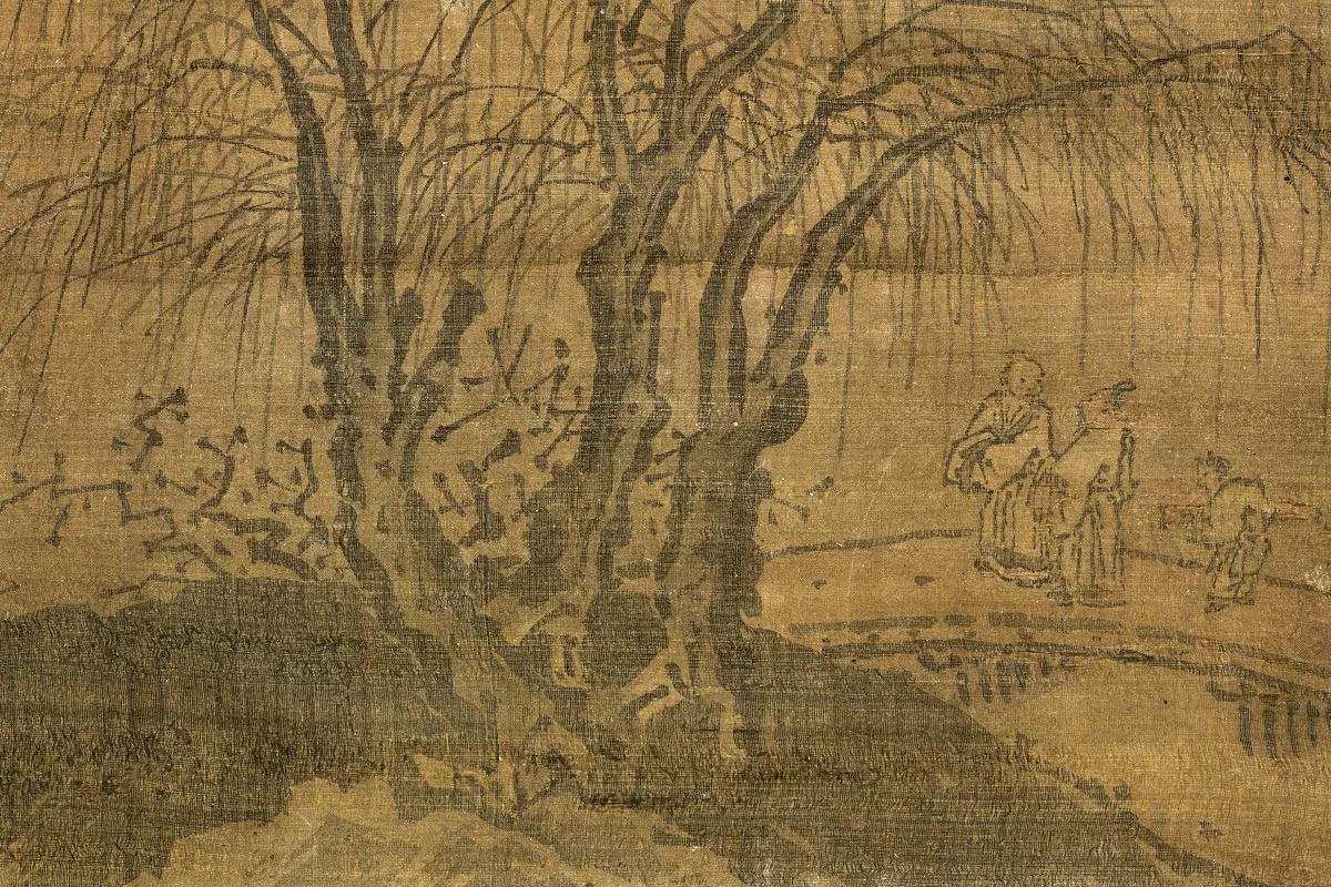 宋郭熙画山水局部 (3)