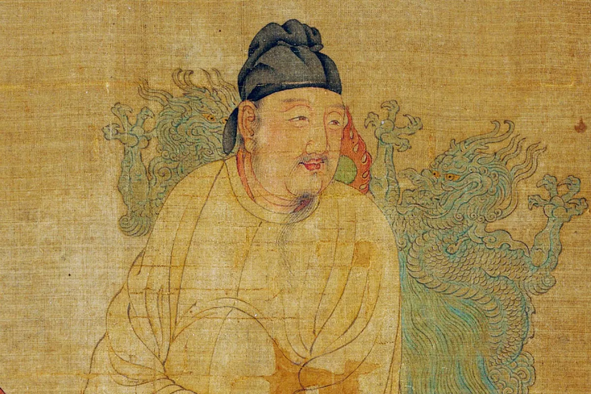 周文矩人物画《明皇会棋图》局部 (1)