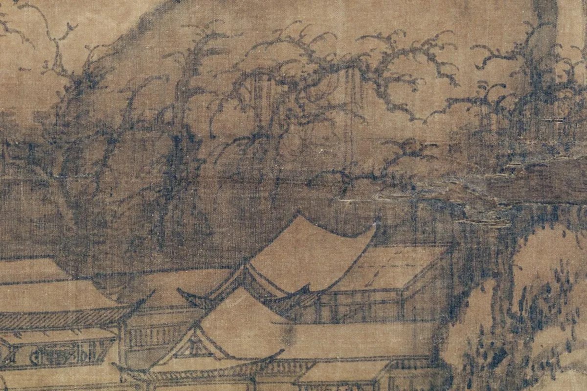 郭熙关山春雪图高清大图局部 (4)