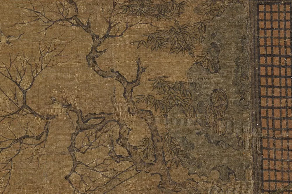 周文矩《水榭看凫图》局部 (3)