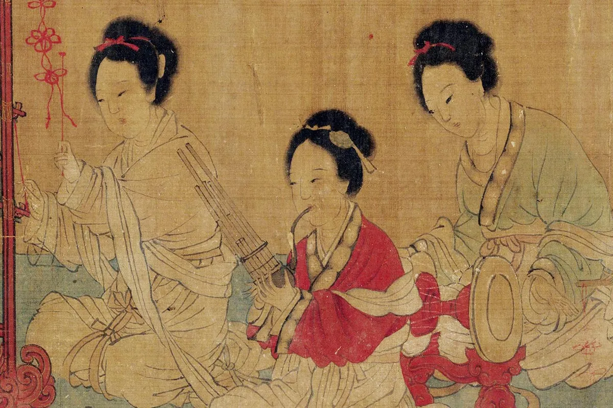 周文矩《合乐图》局部 (3)