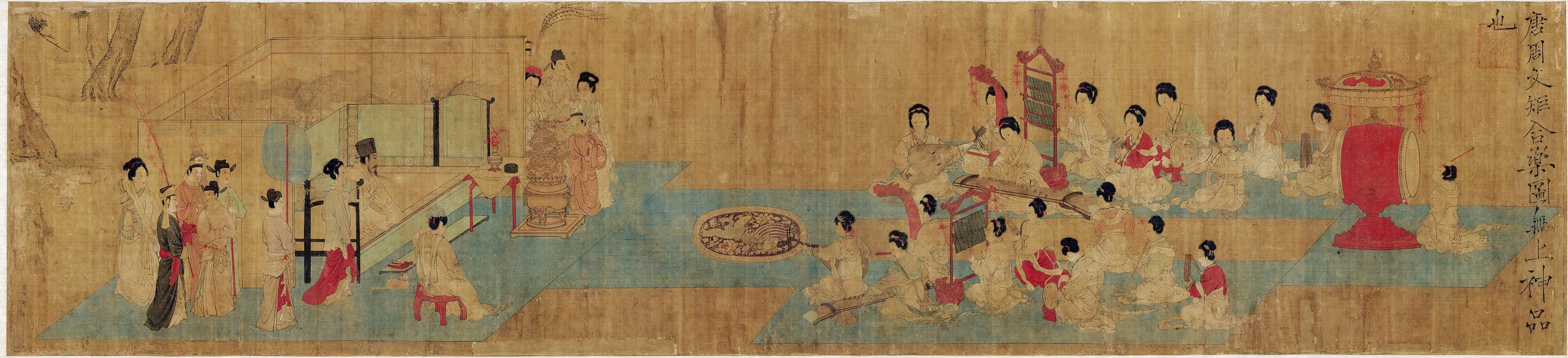 周文矩《合乐图》卷