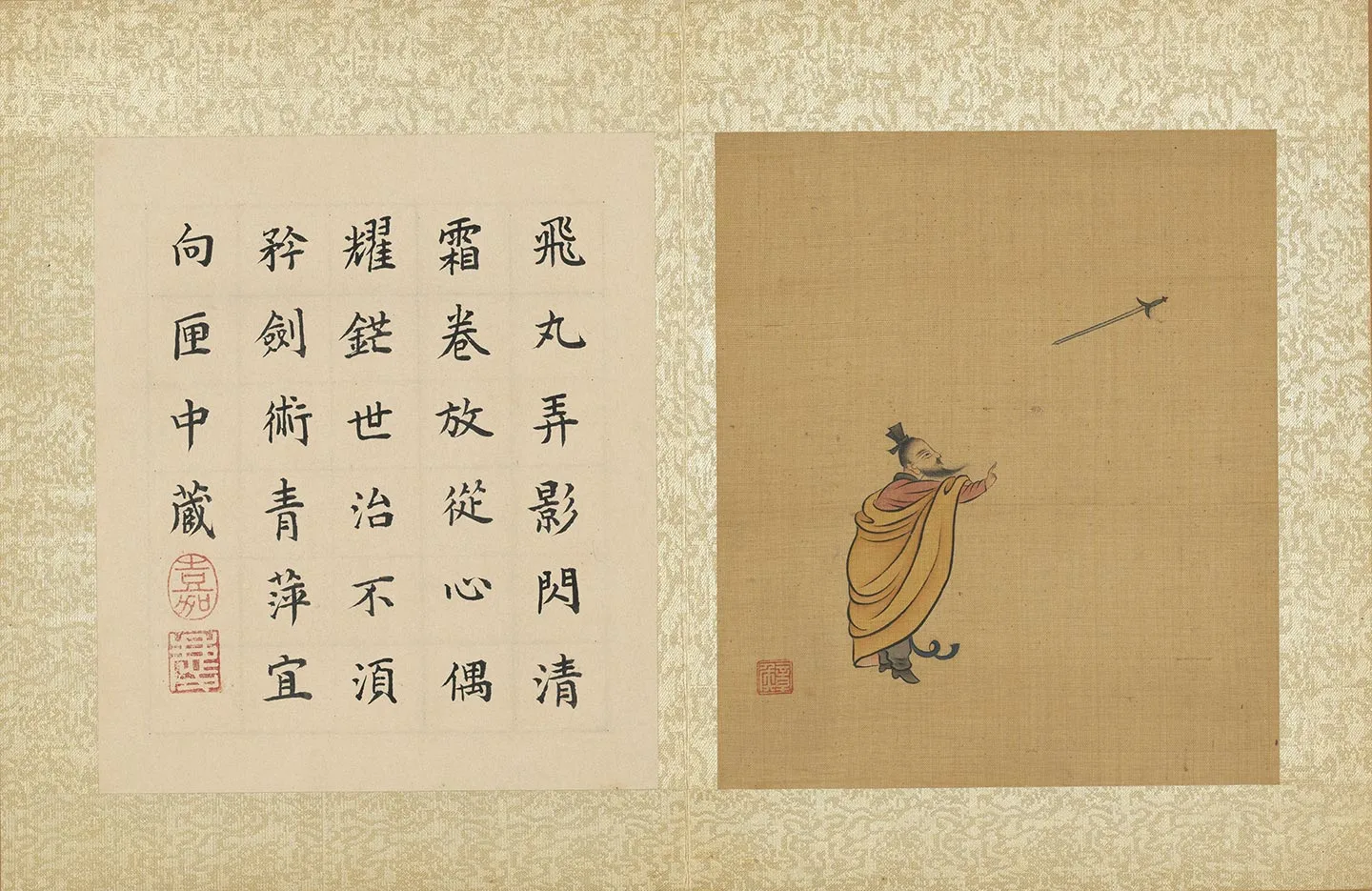 陈洪绶人物画《杂剑仙图》