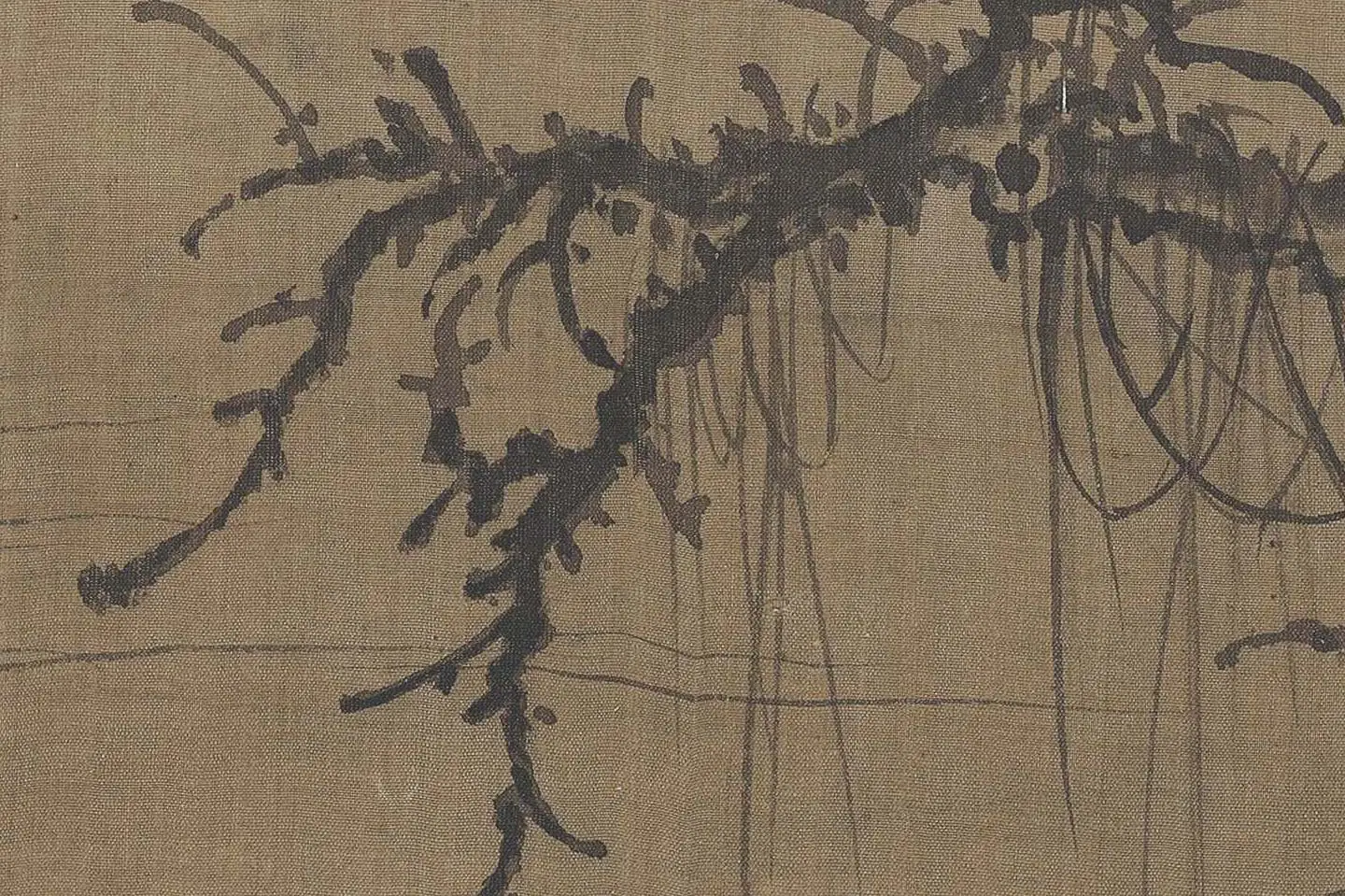 郭熙《窠石平远图》高清大图局部-(8)