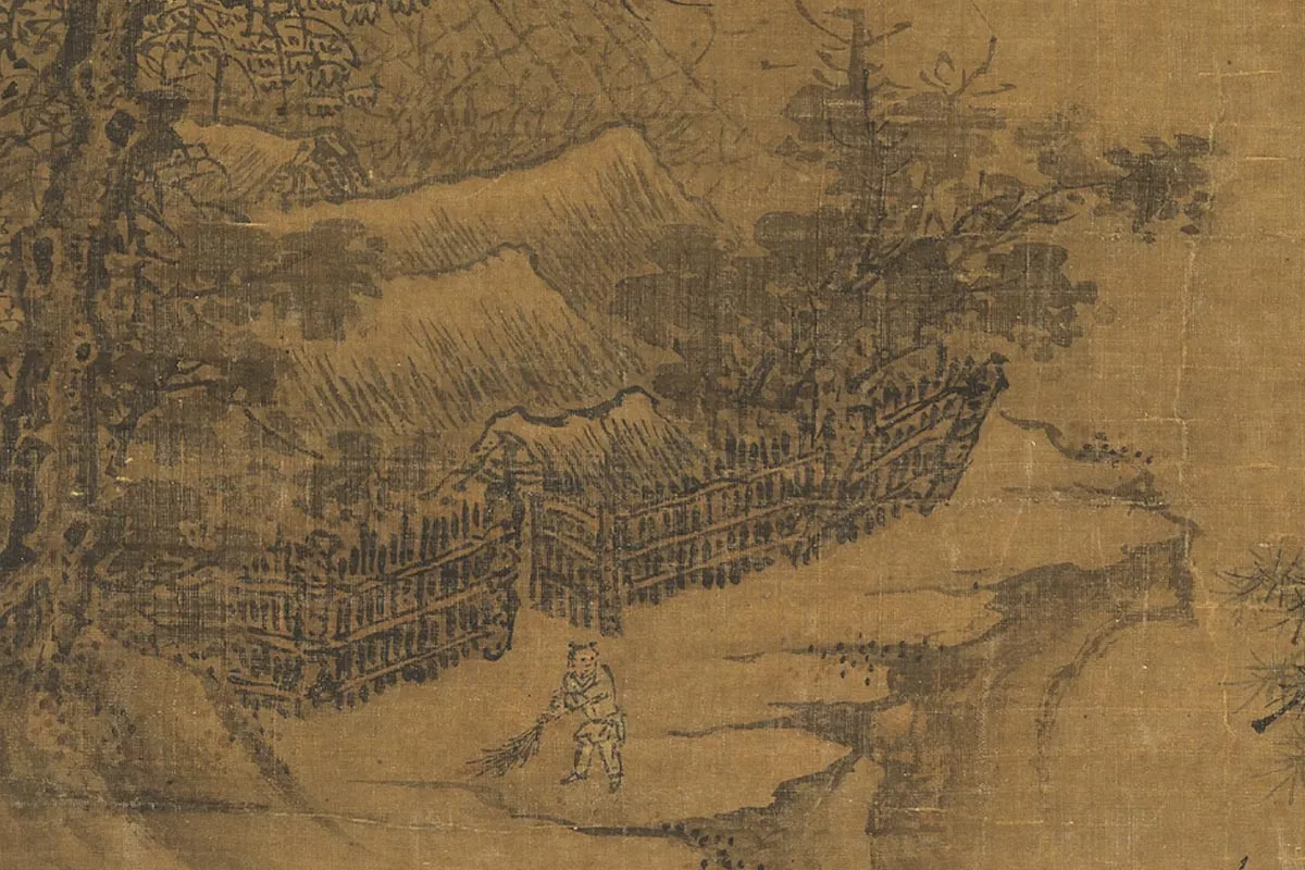 郭熙《秋山行旅图》局部 (5)