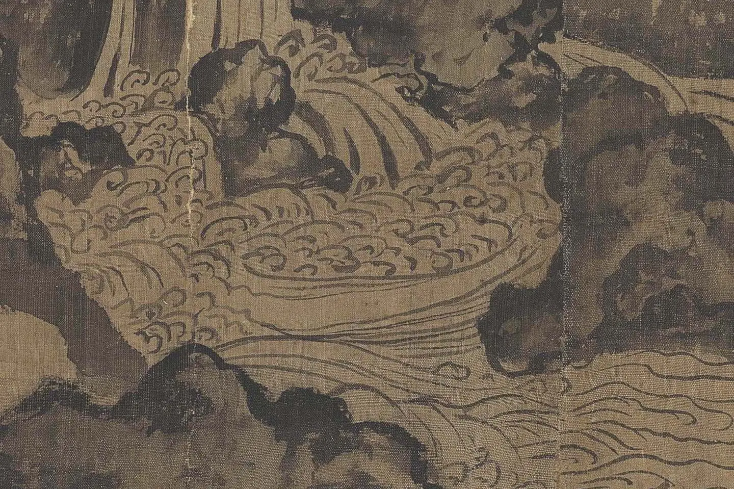 郭熙《窠石平远图》高清大图局部-(6)