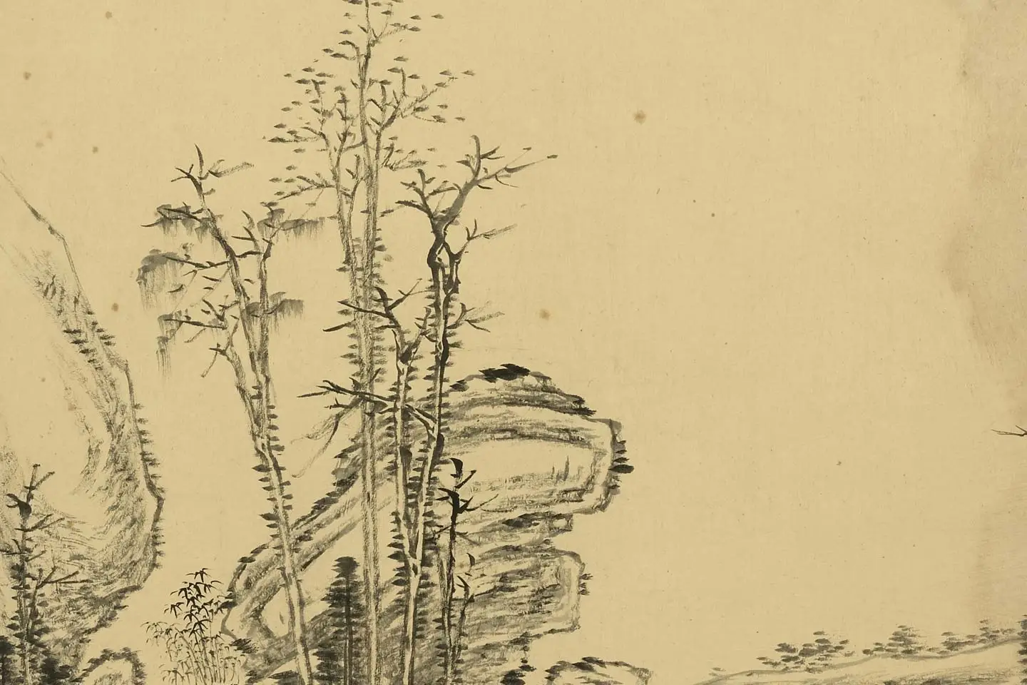 唐岱仿古山水册局部 (9)