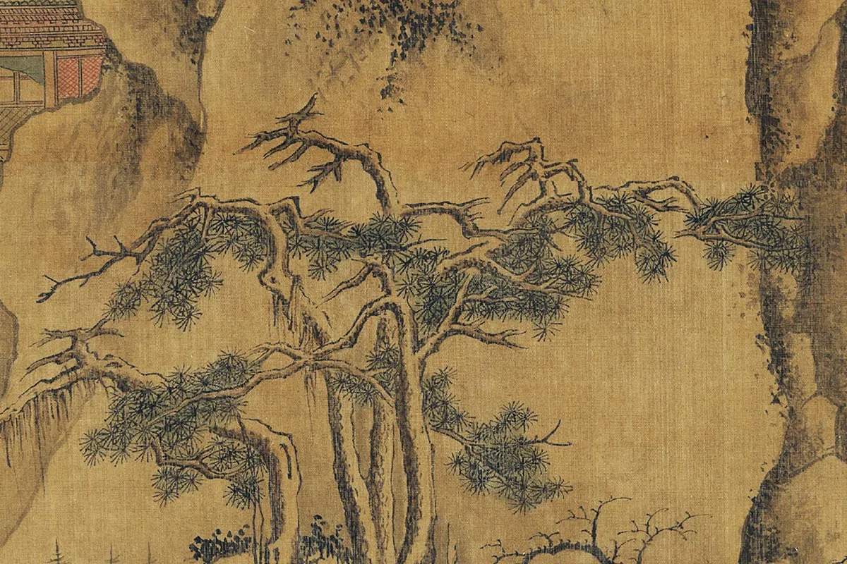 郭熙山水画《峨眉雪霁图》局部 (7)