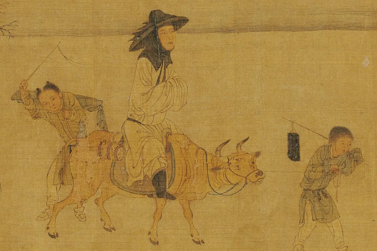 周文矩(款)《七贤过关图》局部 (8)