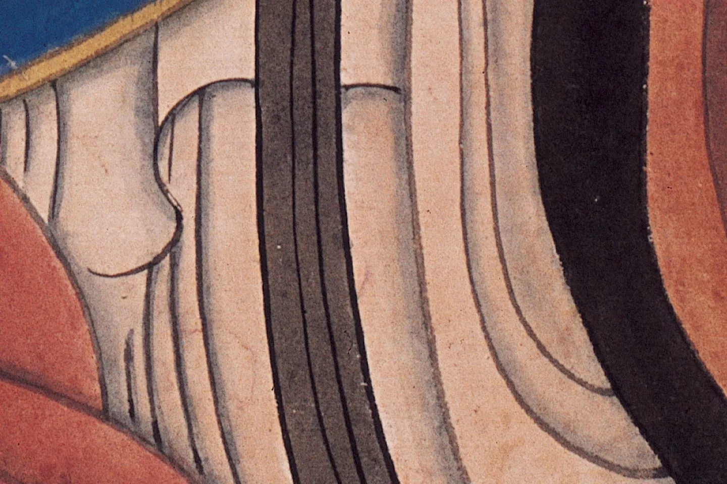 陈洪绶人物画《羲之笼鹅图》高清大图局部 (6)