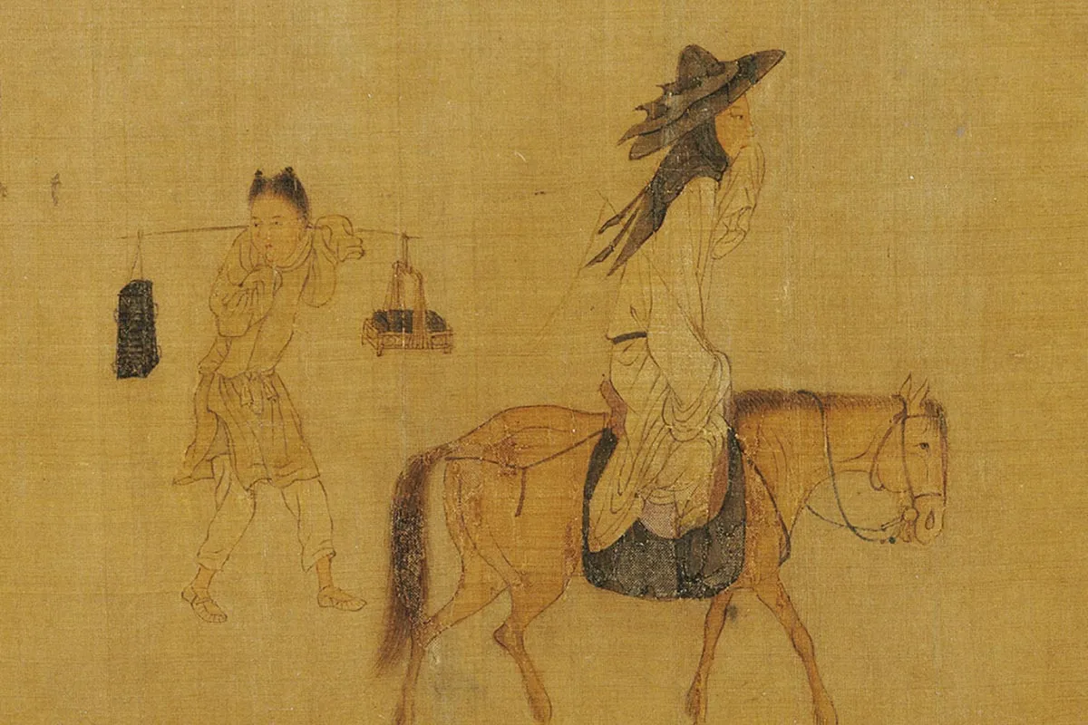 周文矩(款)《七贤过关图》局部 (4)