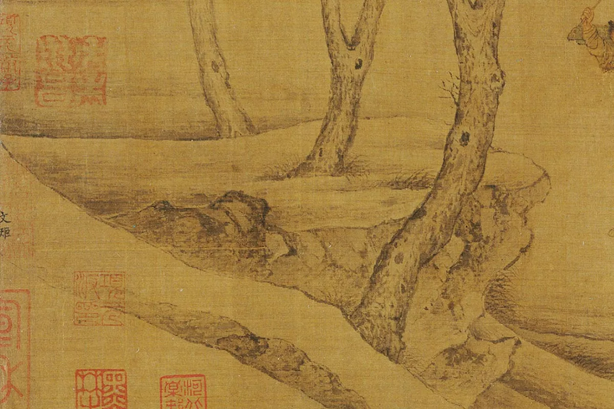 周文矩(款)《七贤过关图》局部 (1)