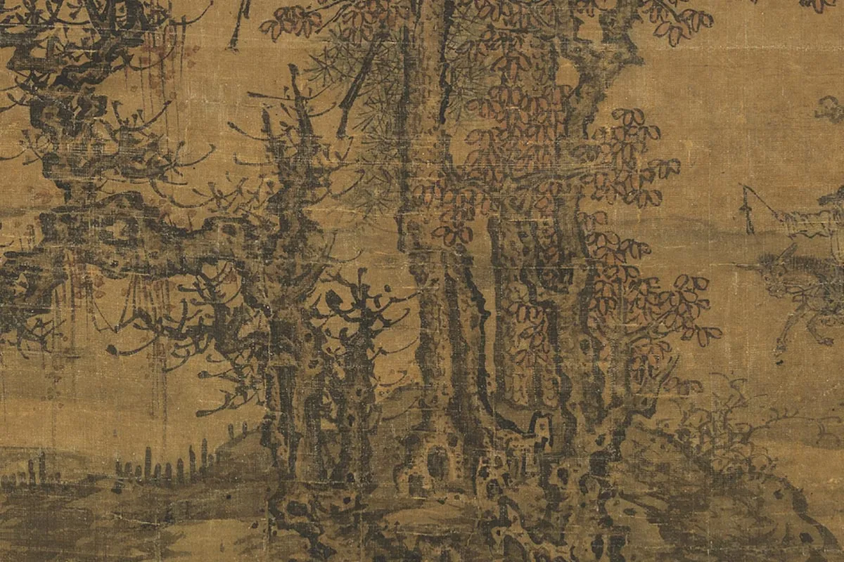 郭熙《秋山行旅图》局部 (2)