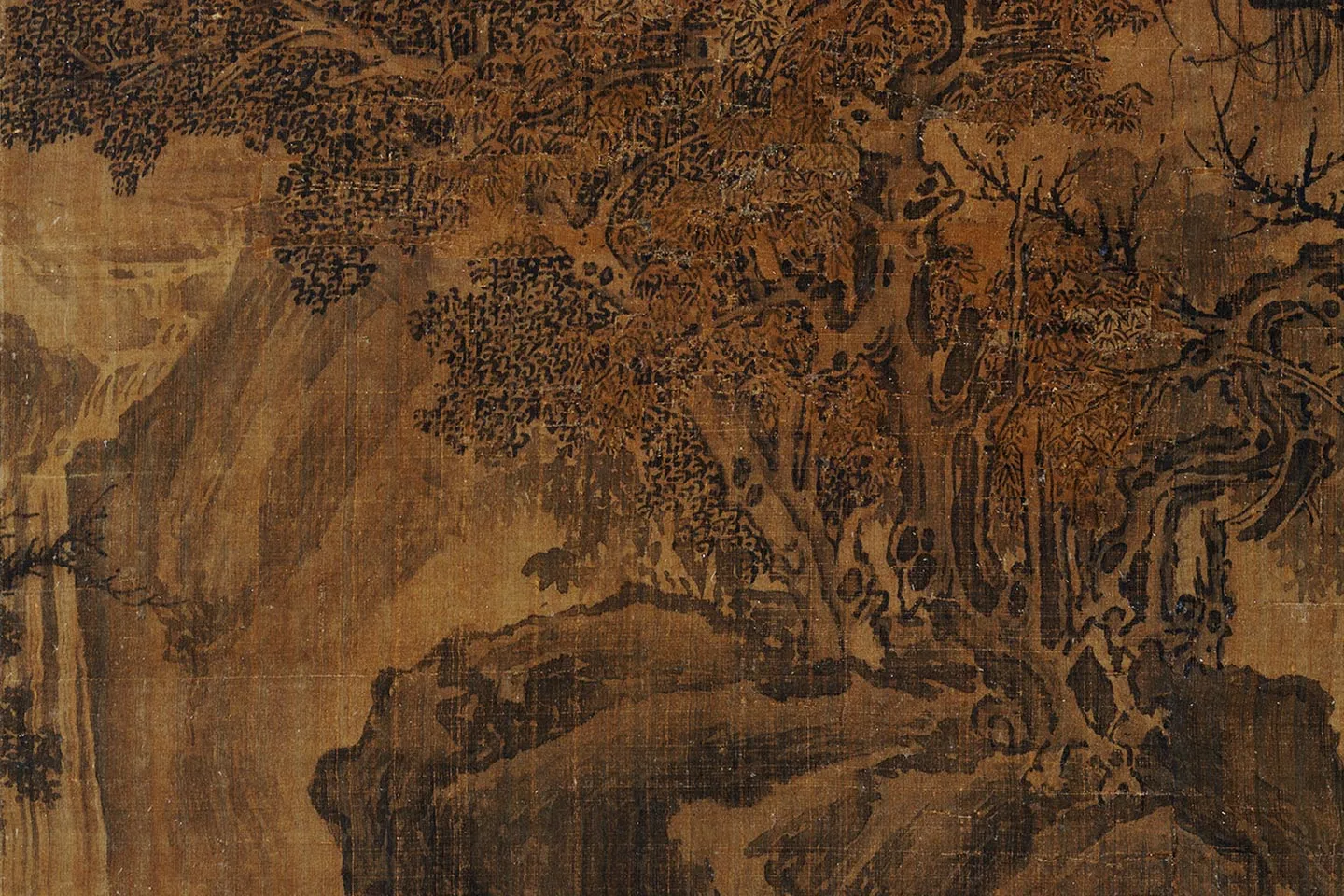 荆浩《渔乐图轴》局部 (4)