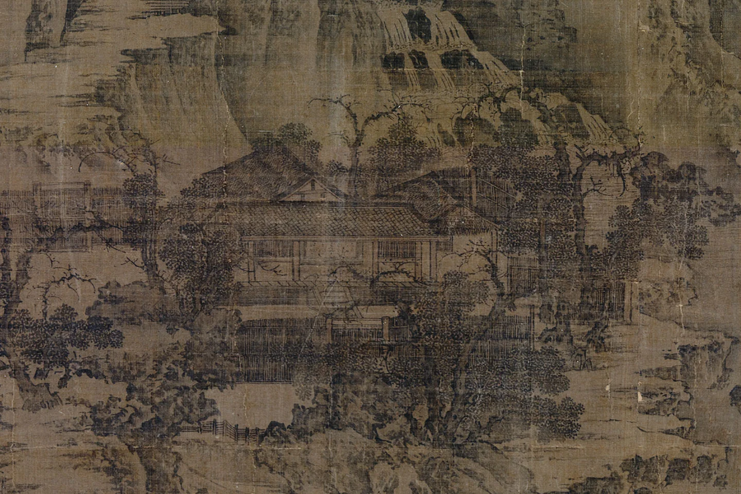 荆浩《匡庐图》局部 (3)