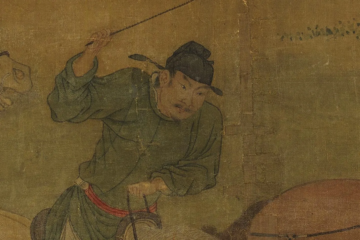 赵喦《八达春游图》高清大图局部 (2)