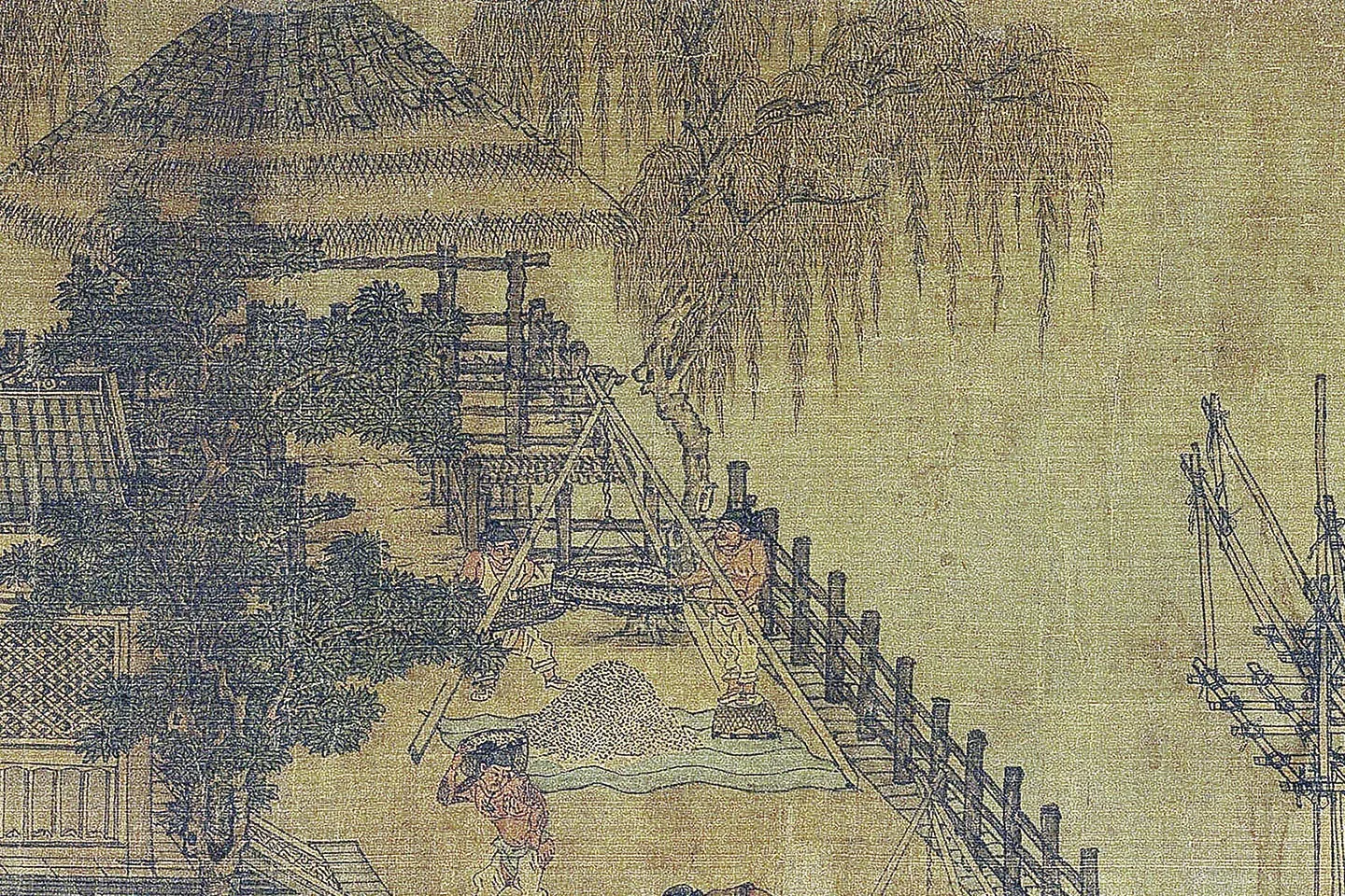 卫贤《闸口盘车图》局部 (5)