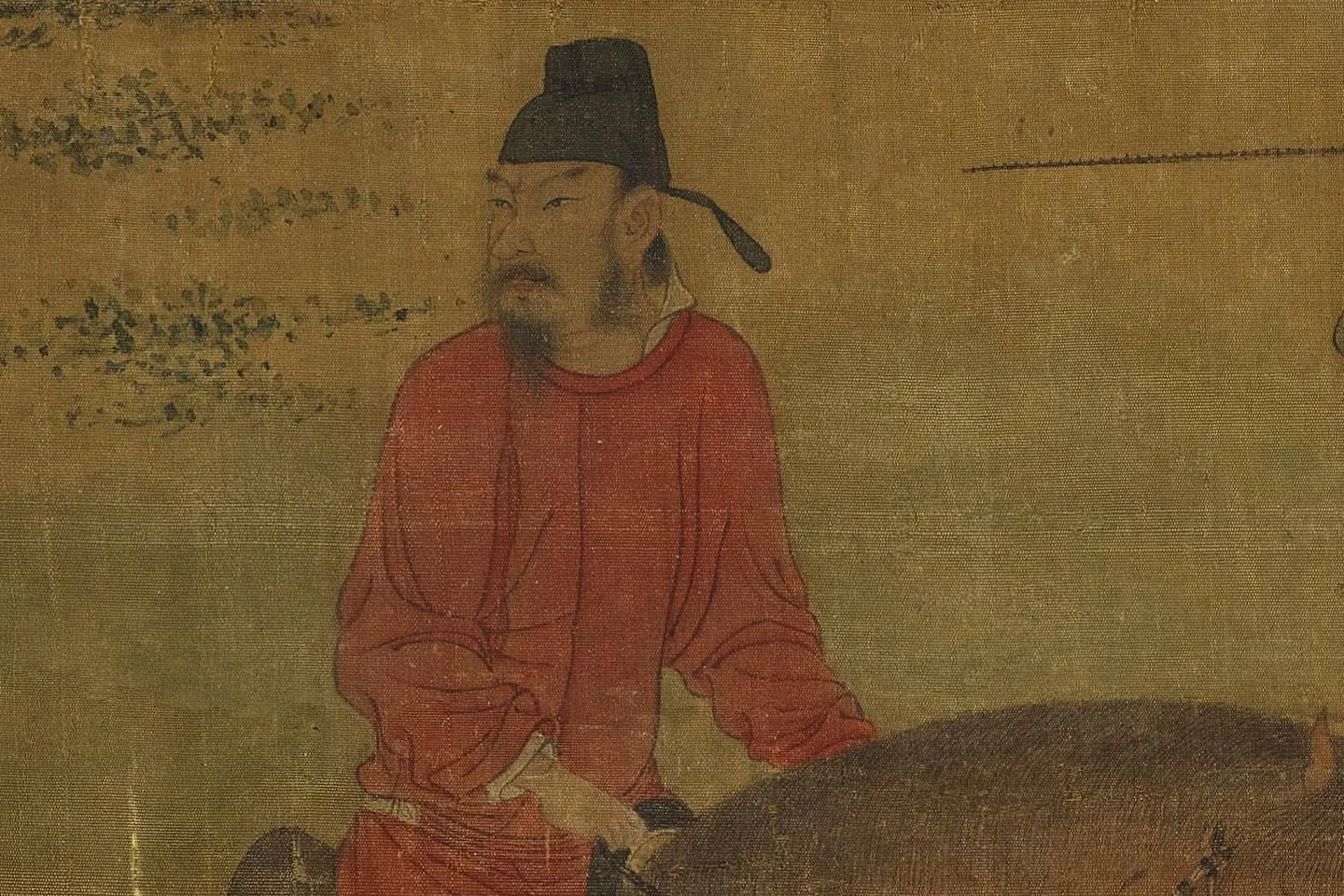 赵喦《八达春游图》高清大图局部 (3)