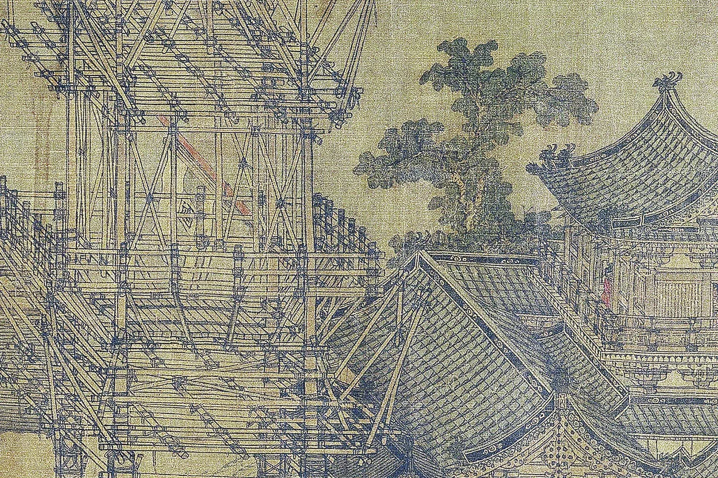 卫贤《闸口盘车图》局部 (4)