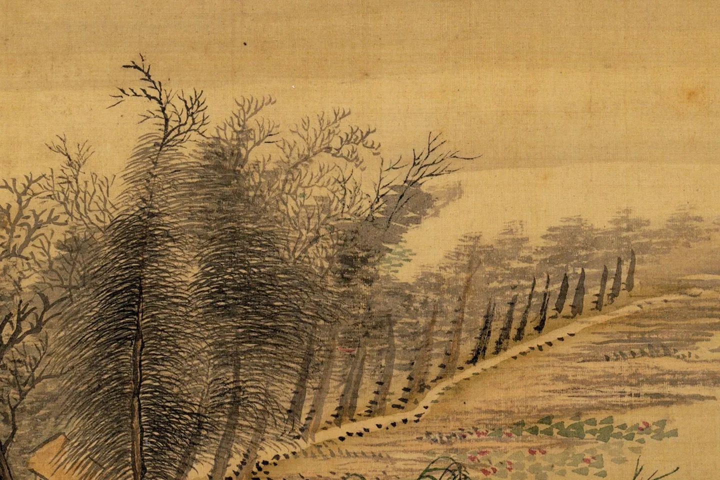 王翚仿古山水《仿赵大年水村图》局部 (2)